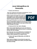 Cuencas Hidrográficas de Venezuela