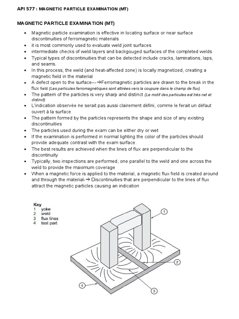 Magnetic Particle Testing for Welds | PDF | Welding | Construction