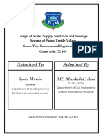 Submitted by Submitted To: Design of Water Supply, Sanitation and Sewerage Systems of Panna Textile Village