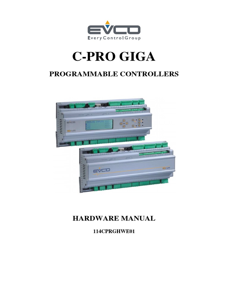 C-Pro Giga: Programmable Controllers | PDF | Power Supply | Relay