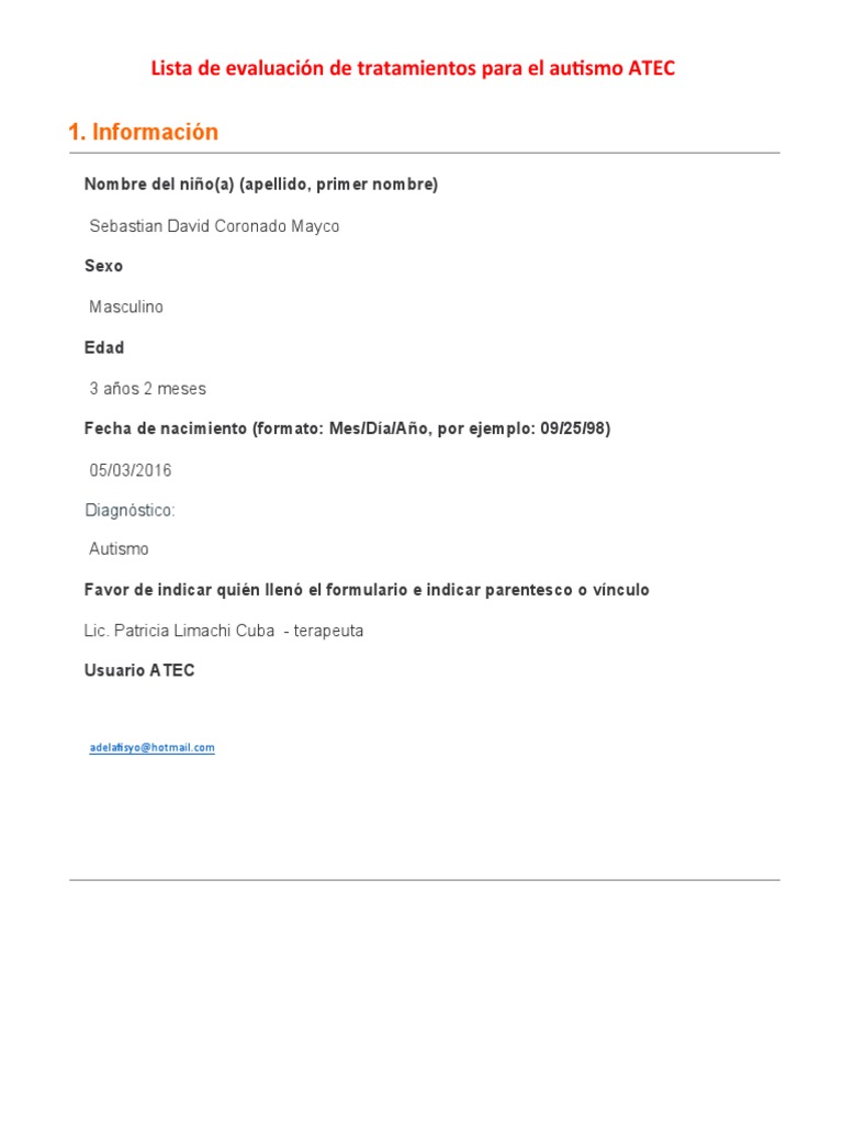 Atec Sebastian | PDF | Espectro autista | Conceptos psicologicos