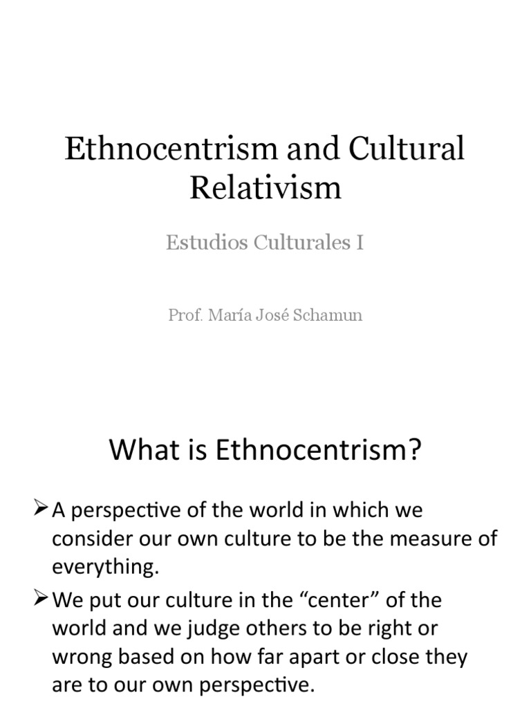 Understanding Cultural Relativism and Developing Intercultural ...