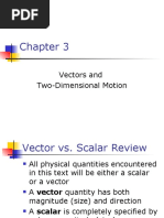 Vectors and Two-Dimensional Motion