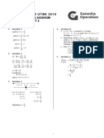 Solusi Review Utbk 2019 Matematika Soshum Paket 2: 1. Jawaban: C 4. Jawaban: D