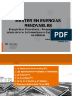 1 - Energía Solar Fotovoltaica 2020 2021 - Presentación General, Estado Del Arte. La Fotovoltaica en España, en Europa y en El Mundo