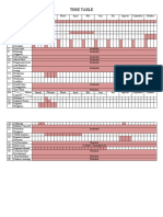 Time Table Kegiatan 