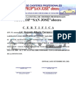 Certificado de Director