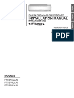 FTXS15 24LVJU Installation Manual