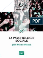 La Psychologie Sociale - Editions Puf