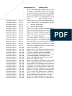 Instruct Infolit Answer Key