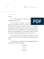 Formatos de Desalojo