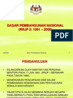 Dasar Pembangunan Nasional 1