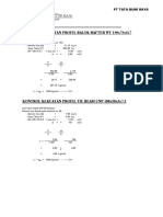 Kontrol Kekuatan Profil Balok Rafter WF 150X75X5X7: Perencanaan Struktur Baja
