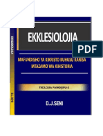 Ekklesiolojia: Mafundisho Kuhusu Kanisa (Mtazamo Wa Kihistoria)