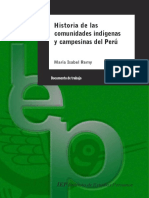 Historia de Las Comunidades Indigenas y Campesinas Del Peru