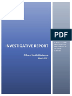 Office of The Child Advocate Investigative Report in Death of David Almond