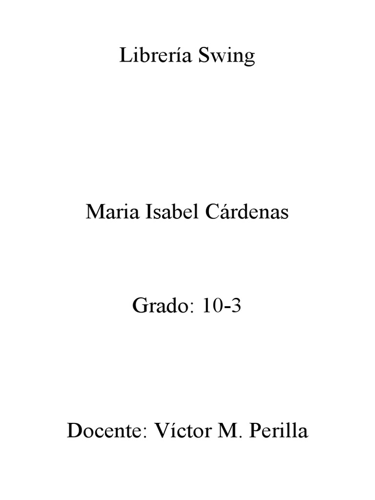 Introducción a la librería Swing en Java | PDF