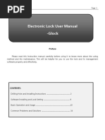 Electronic Lock User Manual - Glock: Preface