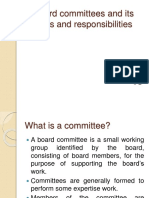 Board Committees and Its Roles and Responsibilities: Presented by Rahul S IPE