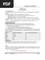 Numerical Method: One Error Estimation