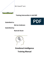 Emotional Intelligence Training Manual: Training Intervention in Job Skill