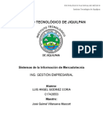 Instituto Tecnológico de Jiquilpan: Sistemas de La Información de Mercadotecnia