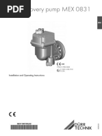 Gas recovery pump MEX 0831