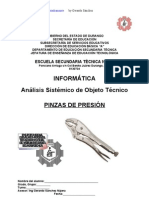 Análisis Sistémico de Objeto Técnico Las Pinzas de Presión