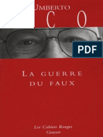 Umberto Eco La Guerre Du Faux (1)