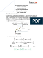 Tarea - Dinámica de Fluidos