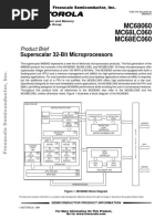 MC68060 MC68LC060 MC68EC060: Superscalar 32-Bit Microprocessors