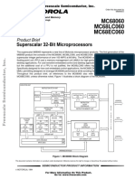 MC68060 MC68LC060 MC68EC060: Superscalar 32-Bit Microprocessors