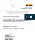 Inscrições abertas para Mestrado e Doutorado em Comunicação UFRJ 2020/2021