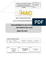 MAC-IPL-001 Instalación de Puerta de Lona Rev00