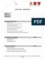 Maple Bear Maceió checklist matrícula