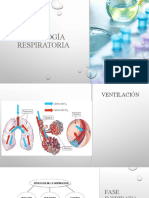 Fisiología respiratoria: ventilación, intercambio gaseoso y transporte de O2 y CO2