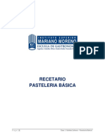 Recetario Pasteleria Basica