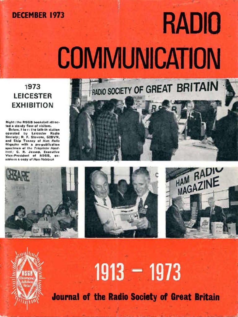 COMMUNICATION. Journal of The Radio Socie Y Reat Britain DECEMBER 1973 ...