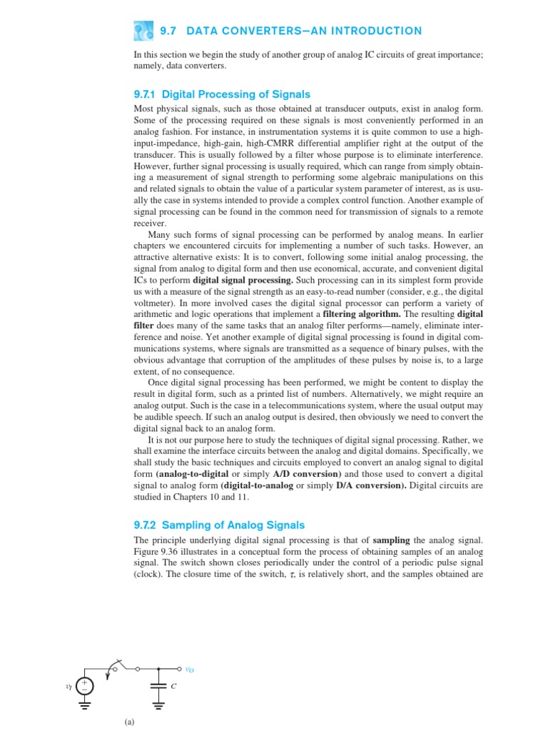 Data Converters: A/D and D/A Overview | PDF | Analog To Digital ...