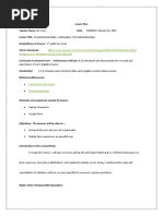 Lesson Plan 2 | PDF | Lesson Plan | Pedagogy
