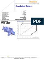 Project Calculation Report: Model Selected