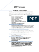 LGBTQ Issues From Ultimate Research Document