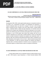 1 As Ligas Camponesas e A Luta Pela Terra Nas Décadas de 1950 e 1960