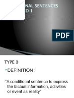 English Conditional Sentences 0-1