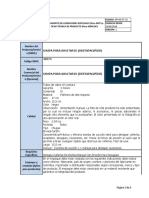 Documento de Condiciones Especiales (Para MCP) O Ficha Técnica de Producto (Para Mercop) - Codigo: Op-Ro-Ft-26 Vigencia Desde: Versión: 1