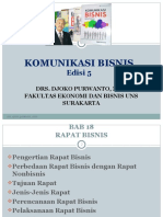 Bab 18 Rapat Bisnis