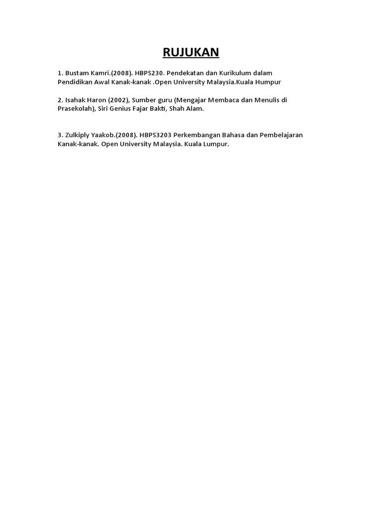 RUJUKAN t1 | PDF