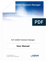 User Manual: FSP 3000R7 Element Manager