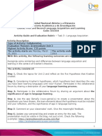 Activity Guide and Evaluation Rubric - Task 3 - Language Acquisition