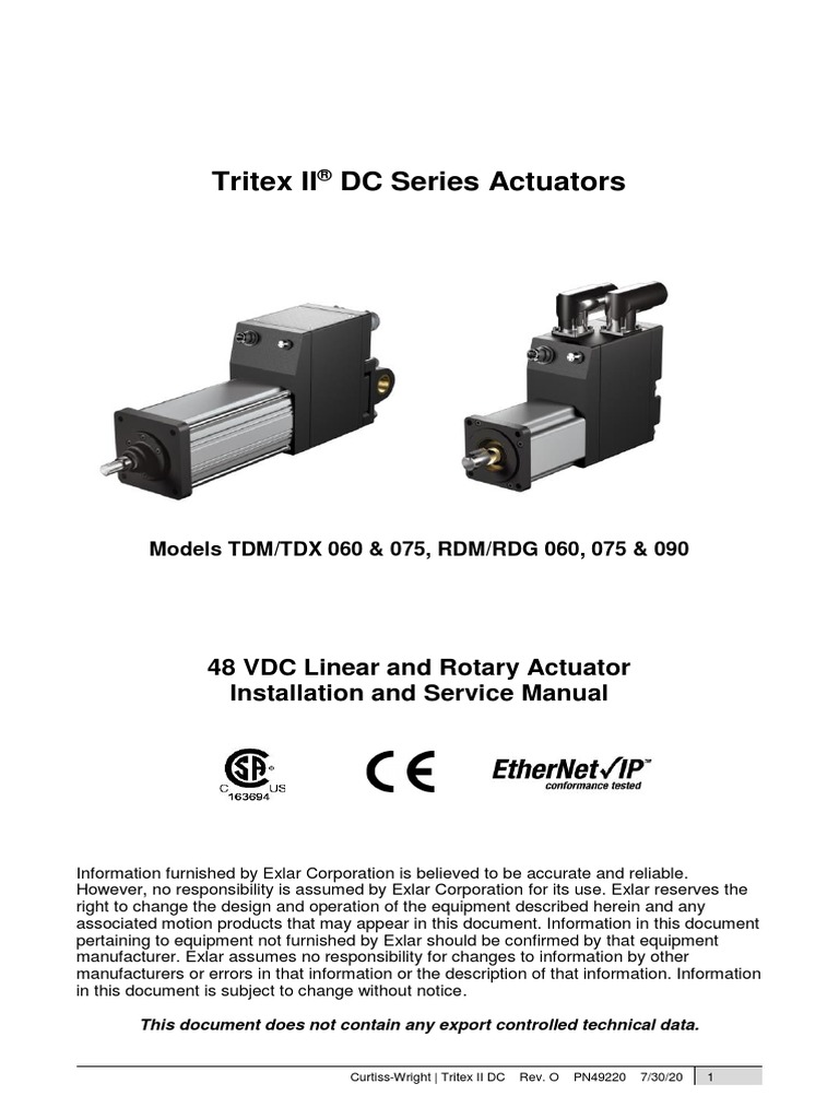 Actuador Tritex DC PDF Power Supply Ac Power Plugs And Sockets